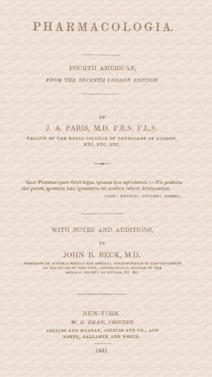 [Gutenberg 62958] • Pharmacologia / Fourth American, from the Seventh London Edition